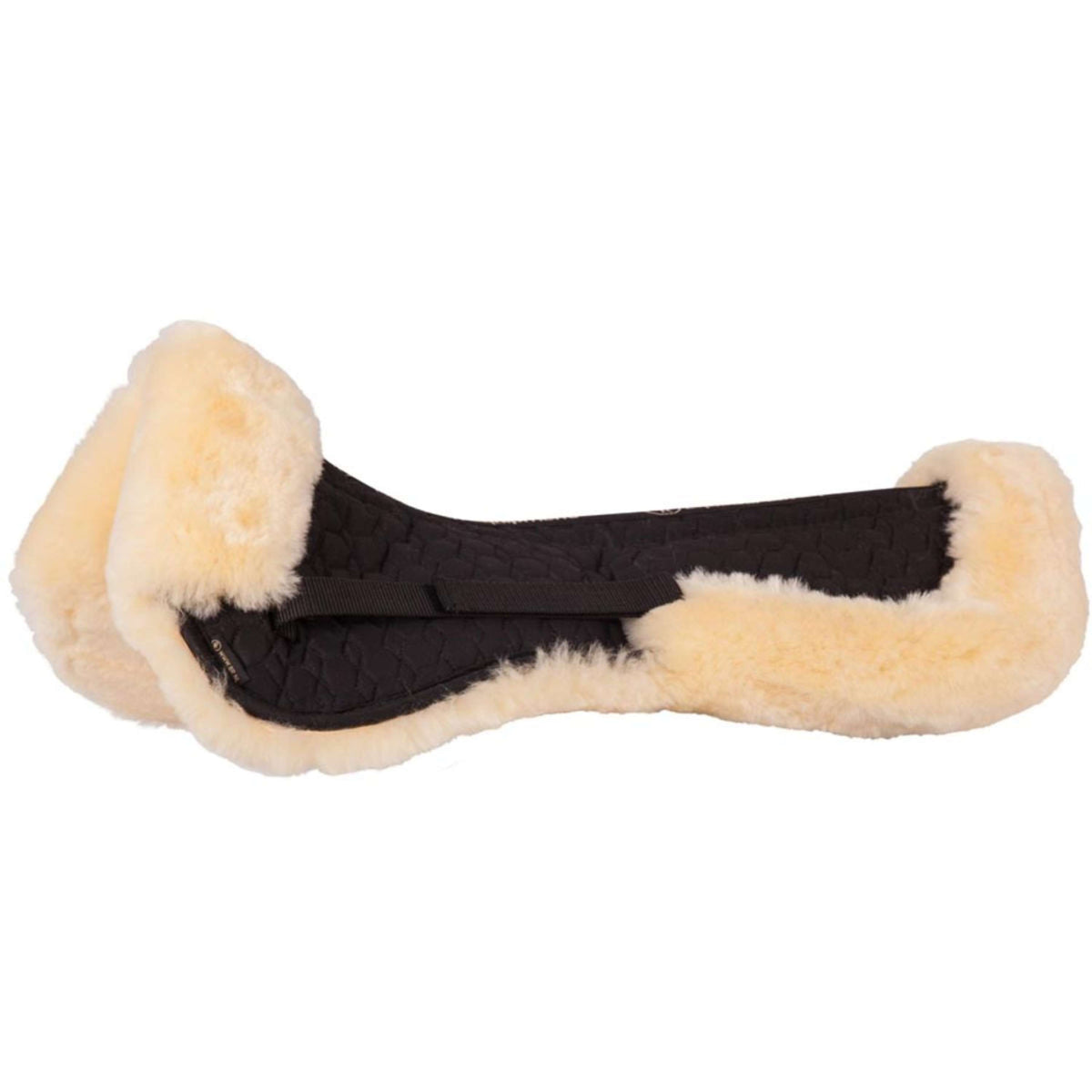 BR Half Pad Sheepskin Pillows Black/Natural