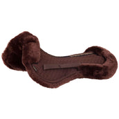 BR Half Pad Sheepskin Pillows Brown