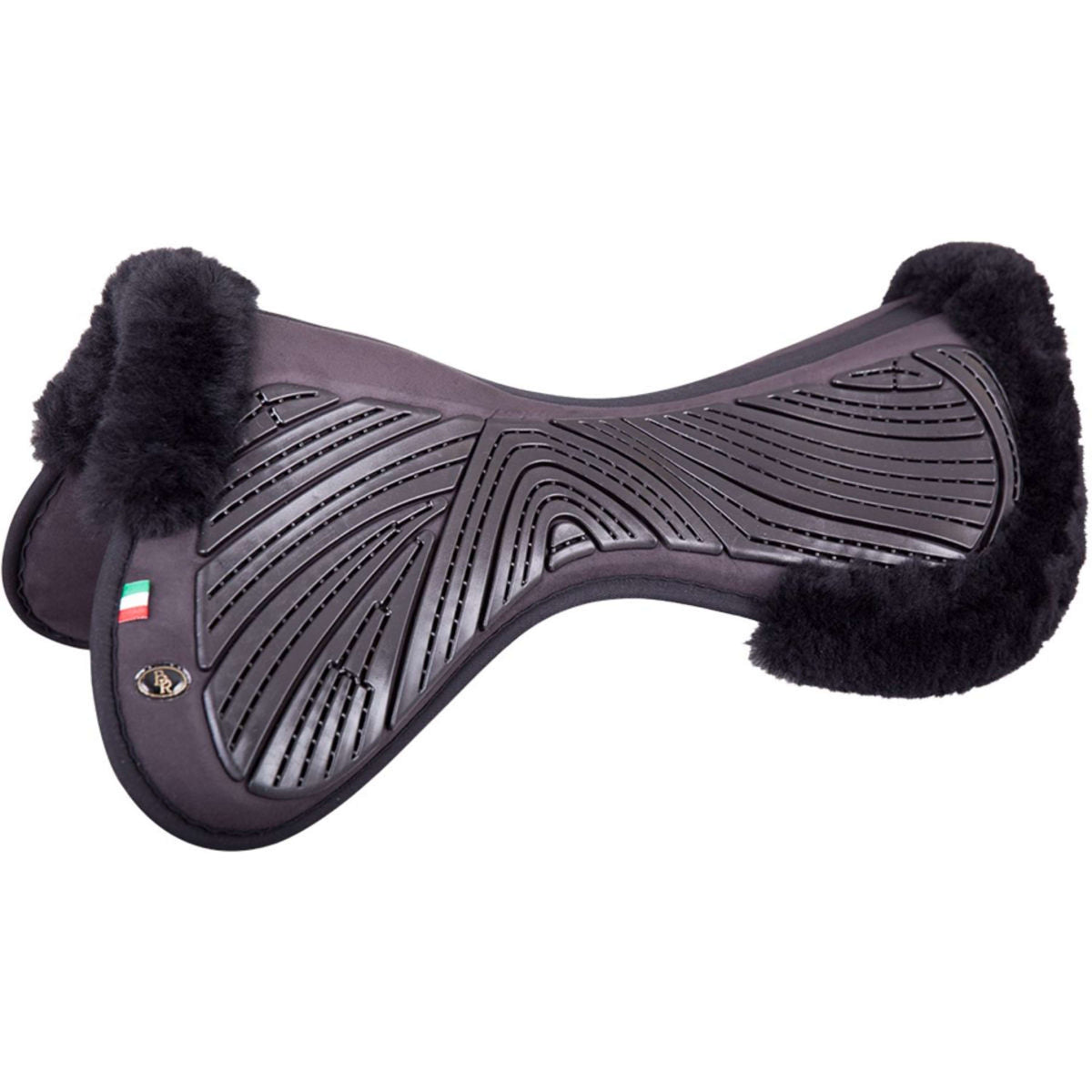 BR Half Pad Memory Foam & Gel Sheepskin Black/Black L Black/Black