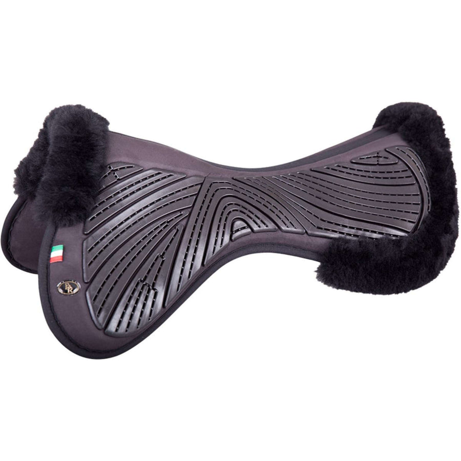BR Half Pad Memory Foam & Gel Sheepskin Black/Black
