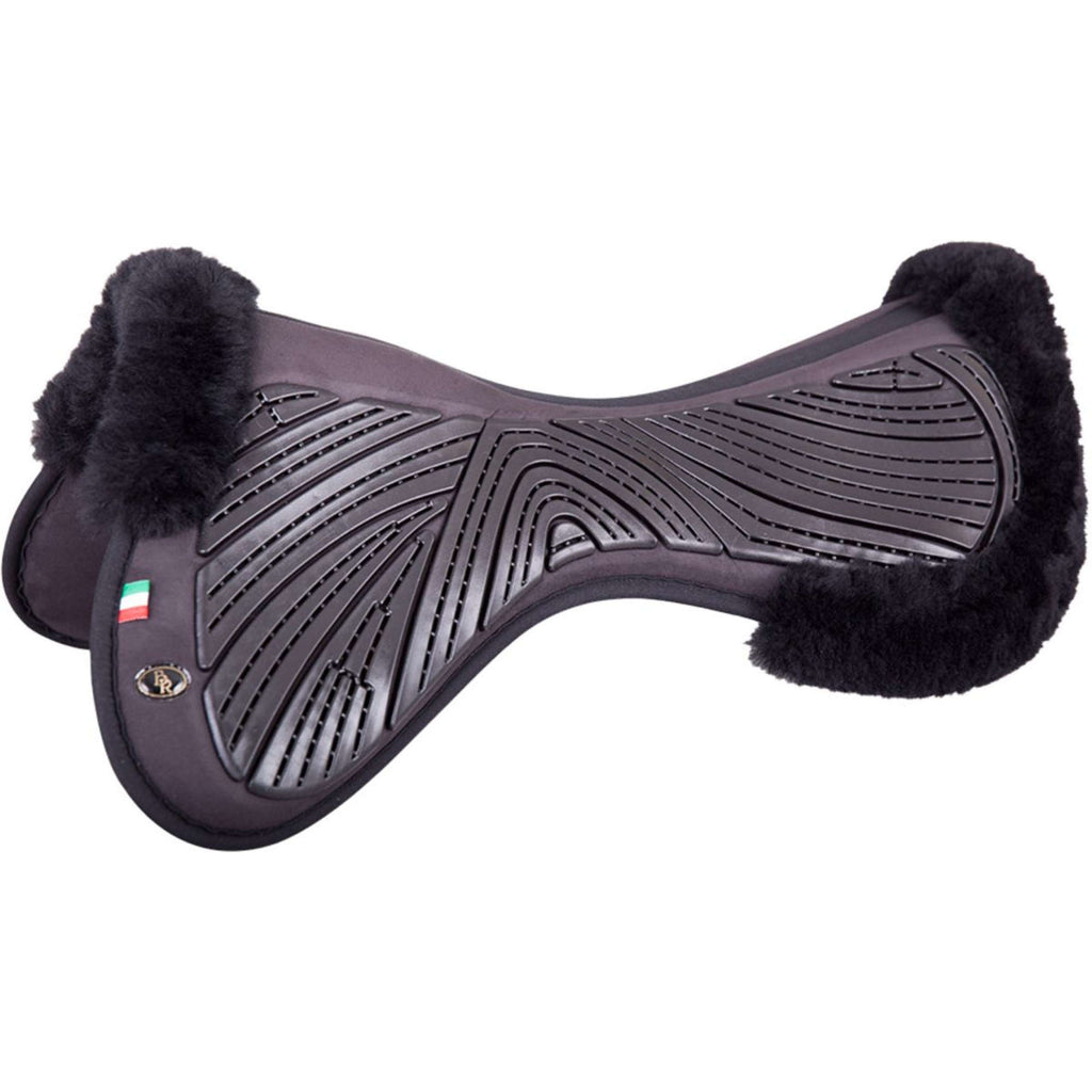 BR Half Pad Memory Foam & Gel Sheepskin Black/Black