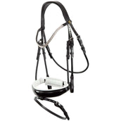 BR Bridle Plymouth II with an Adjustable Noseband Black/White