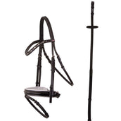 Premiere Bridle Grenoble Adjustable Reins Black/White