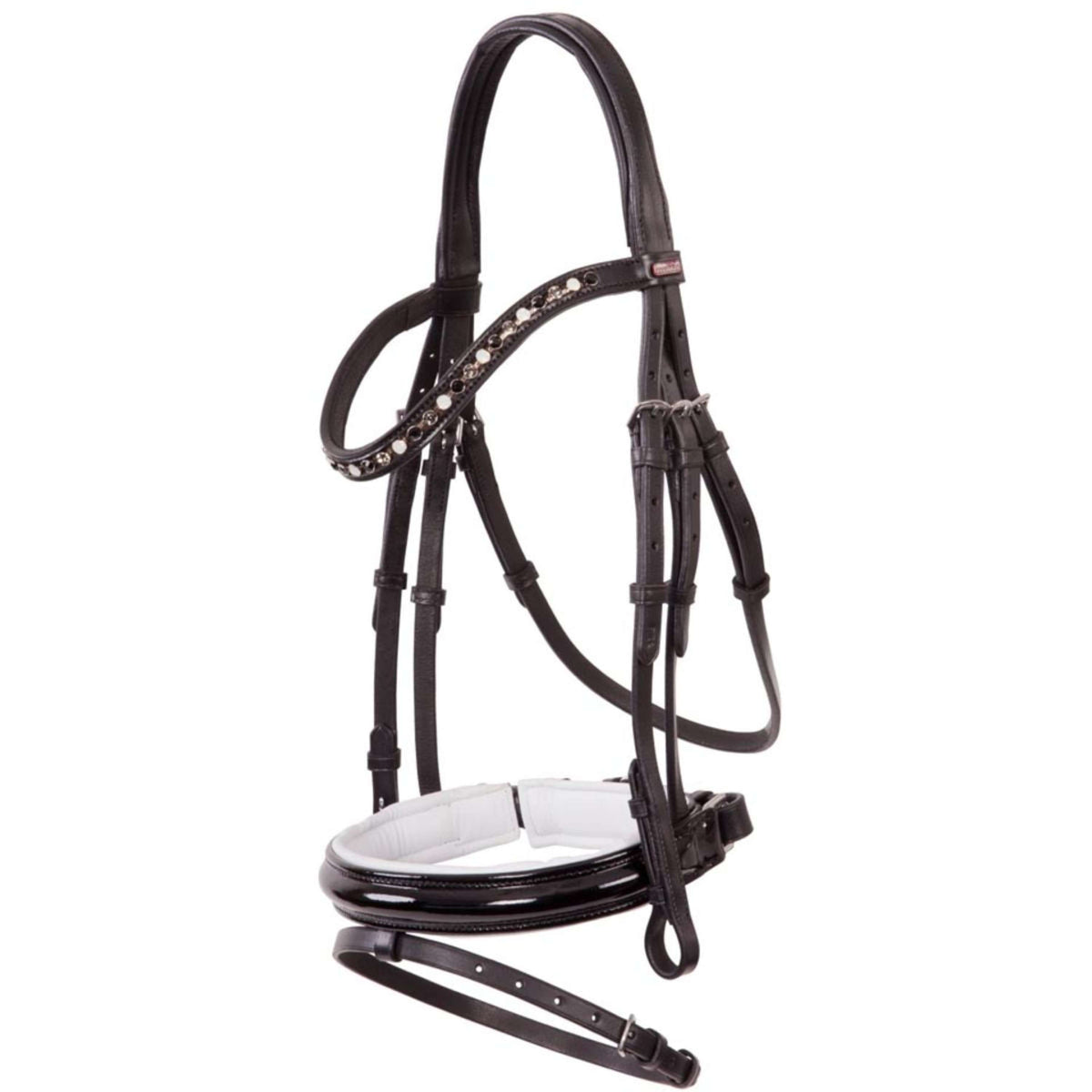 Premiere Bridle Grenoble Adjustable Reins Black/White