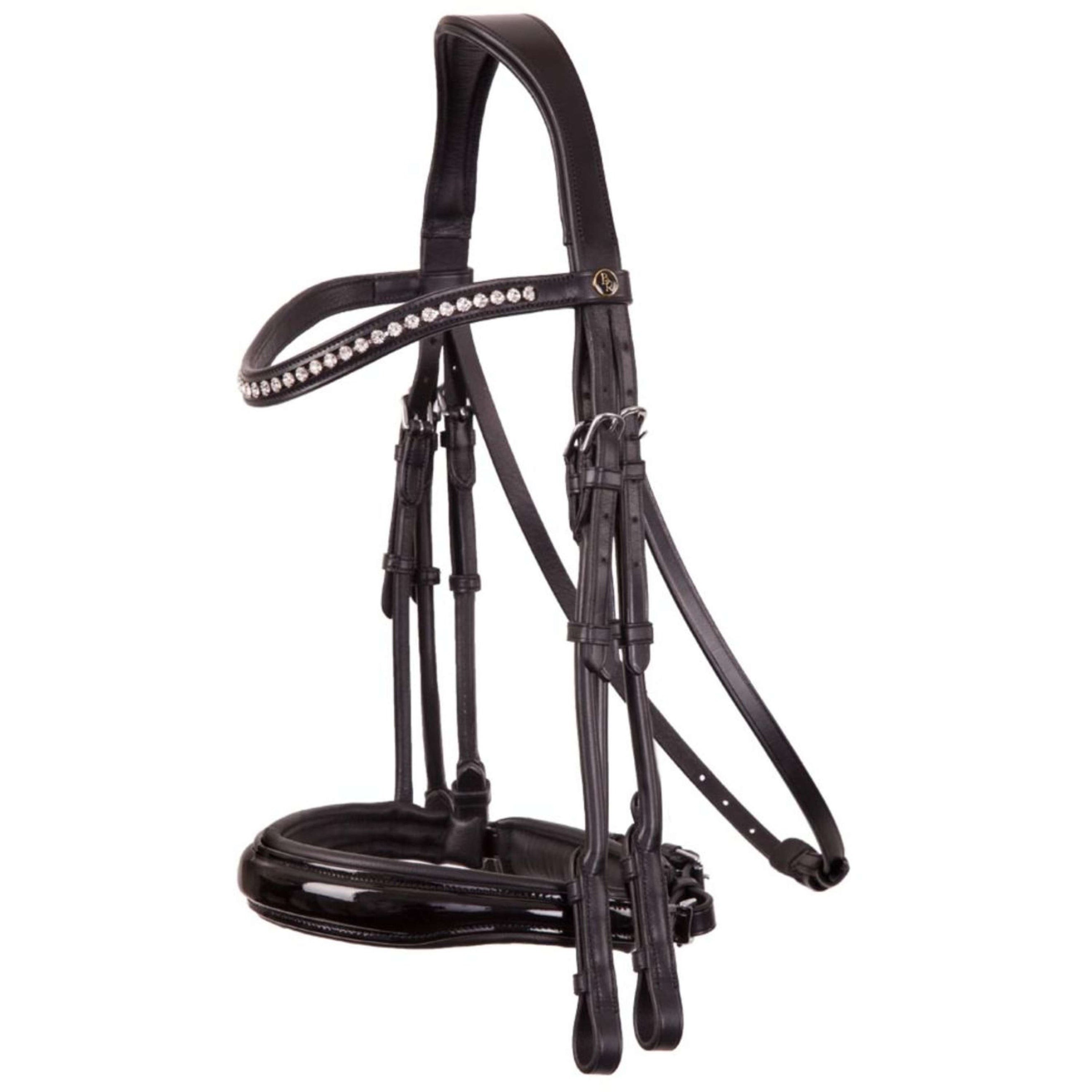 BR Double Bridle Keswick Black/Silver