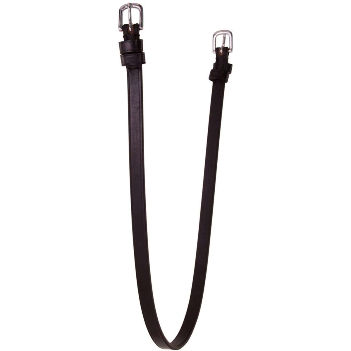 BR Throat band with 2 Round Buckles Black/Silver