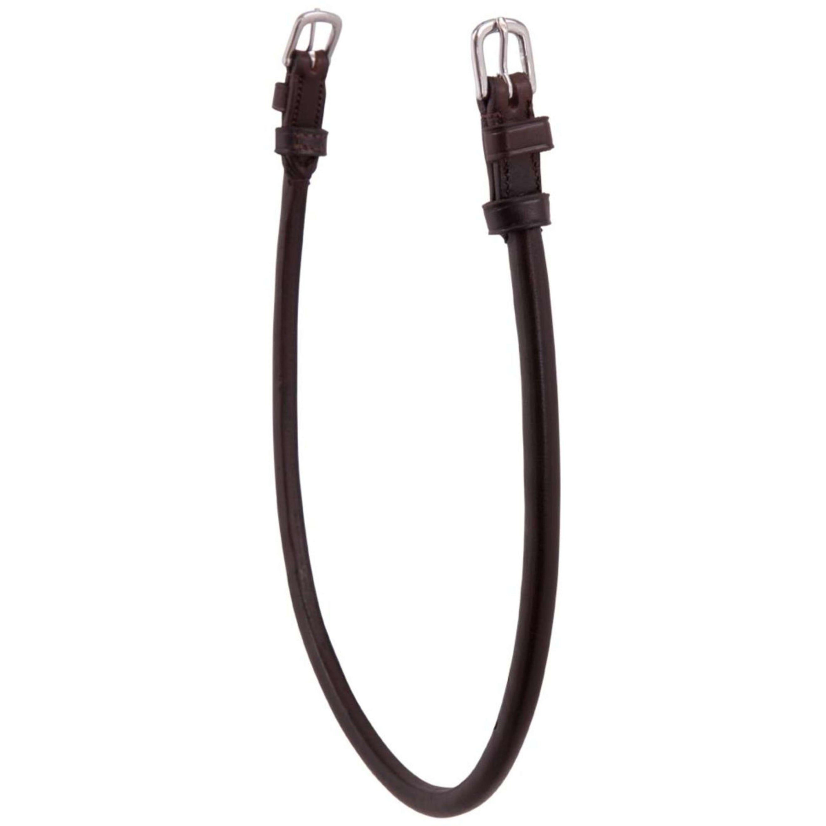 BR Throat band Rounded with 2 Round Buckles Brown/Silver BR Throat band Rounded with 2 Round Buckles Brown/Silver