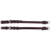Premiere Cheek Pieces 13mm Stainless Steel Buckle Pair Brown