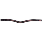 Premiere Browband Lyskamm Curved Crystal Black/Pink