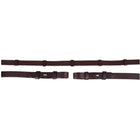 BR Rein Linen 19mm Blind/Round Buckle Brown/Silver