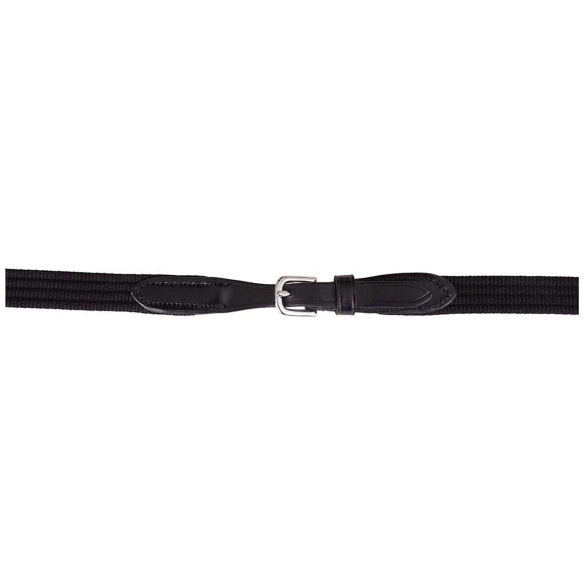 BR Rein Linen 19mm Lacquer Leather / Round Buckle Black/Silver