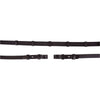 BR Rein Linen 19mm Anti-slip E Fastener Black/Silver