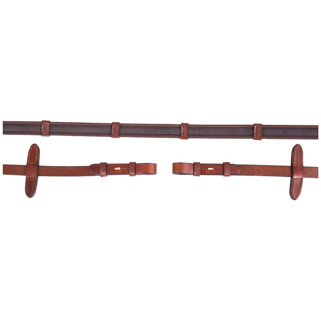 BR Rein Linen 19mm Anti-slip E Fastener Tobacco