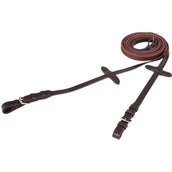 Premiere Rein Rubber with a Buckle Fastener Brown