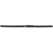 BR Dressage Girth Leather/Rubber 16mm Blind Black/Silver