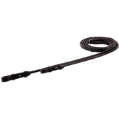 BR Dressage Reins Leather Anti-slip Black