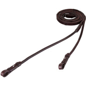 BR Dressage Reins Leather Anti-slip Brown