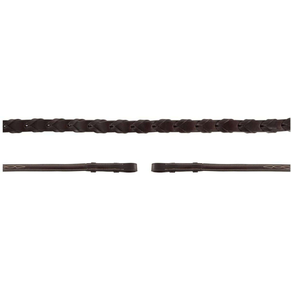 BR Rein Hunter Braided Fancy Brown/Silver