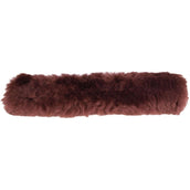 BR Nose Band Cover Sheepskin with Velcro Brown