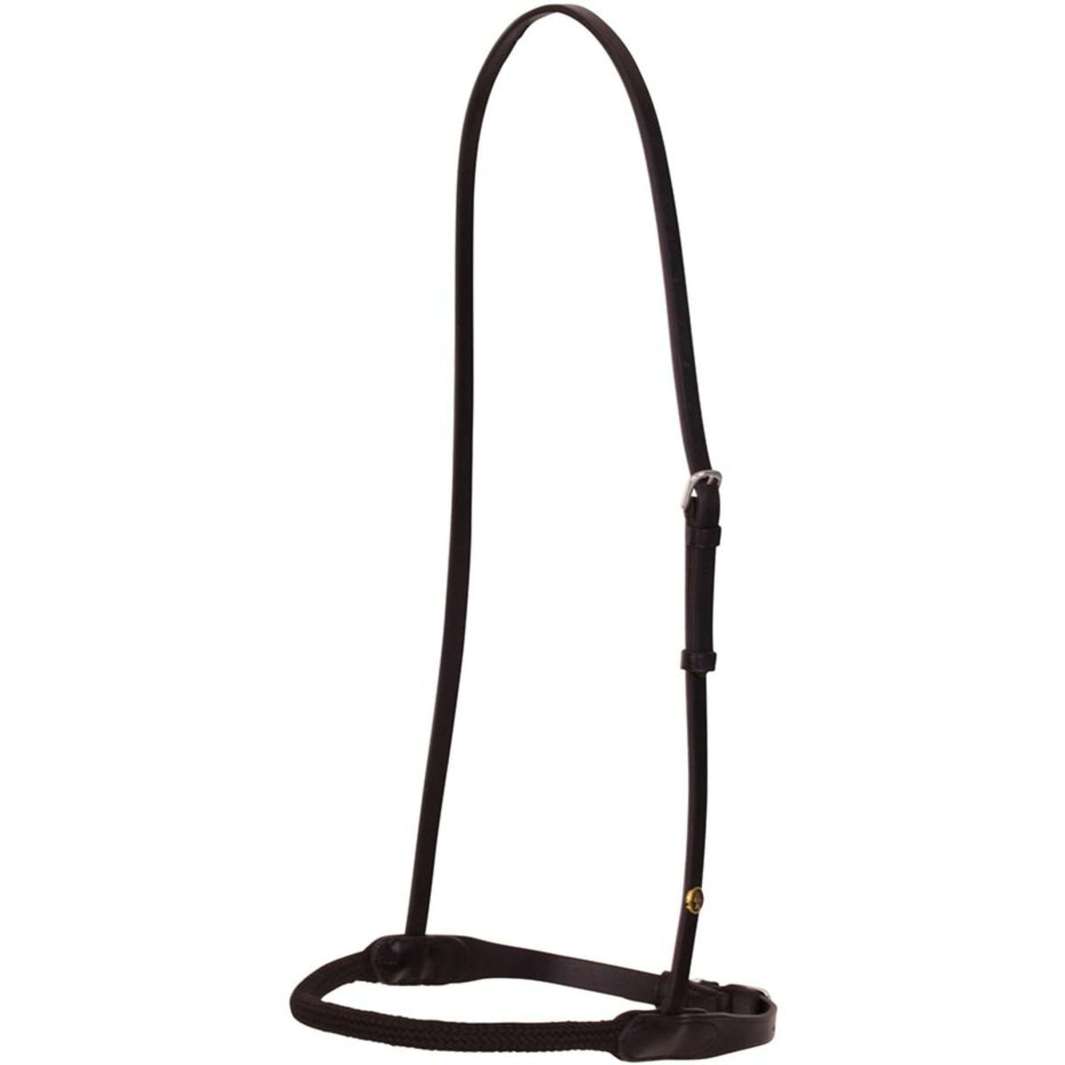 BR Nose Band with a Nylon Cord on the Noseband Black/Silver