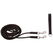 BR Draw Reins Blackpool Anti-Slip + String Black/Silver