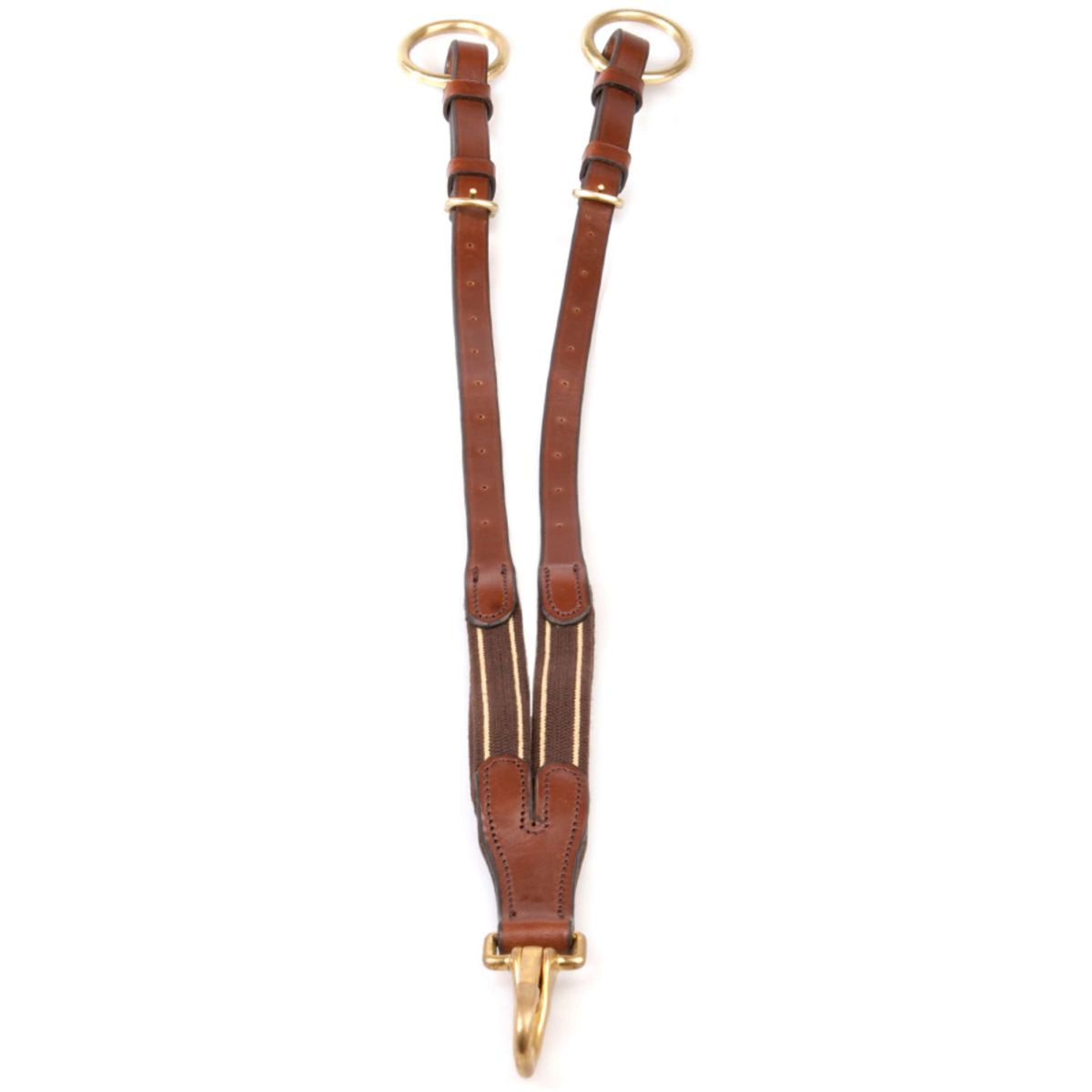 BR Martingale Fork with a Carabiner and Elastic Tobacco/Koper