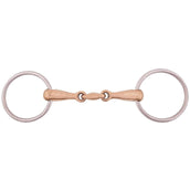 BR Loose Ring Snaffle Solid Cuprion 18mm Double RVS