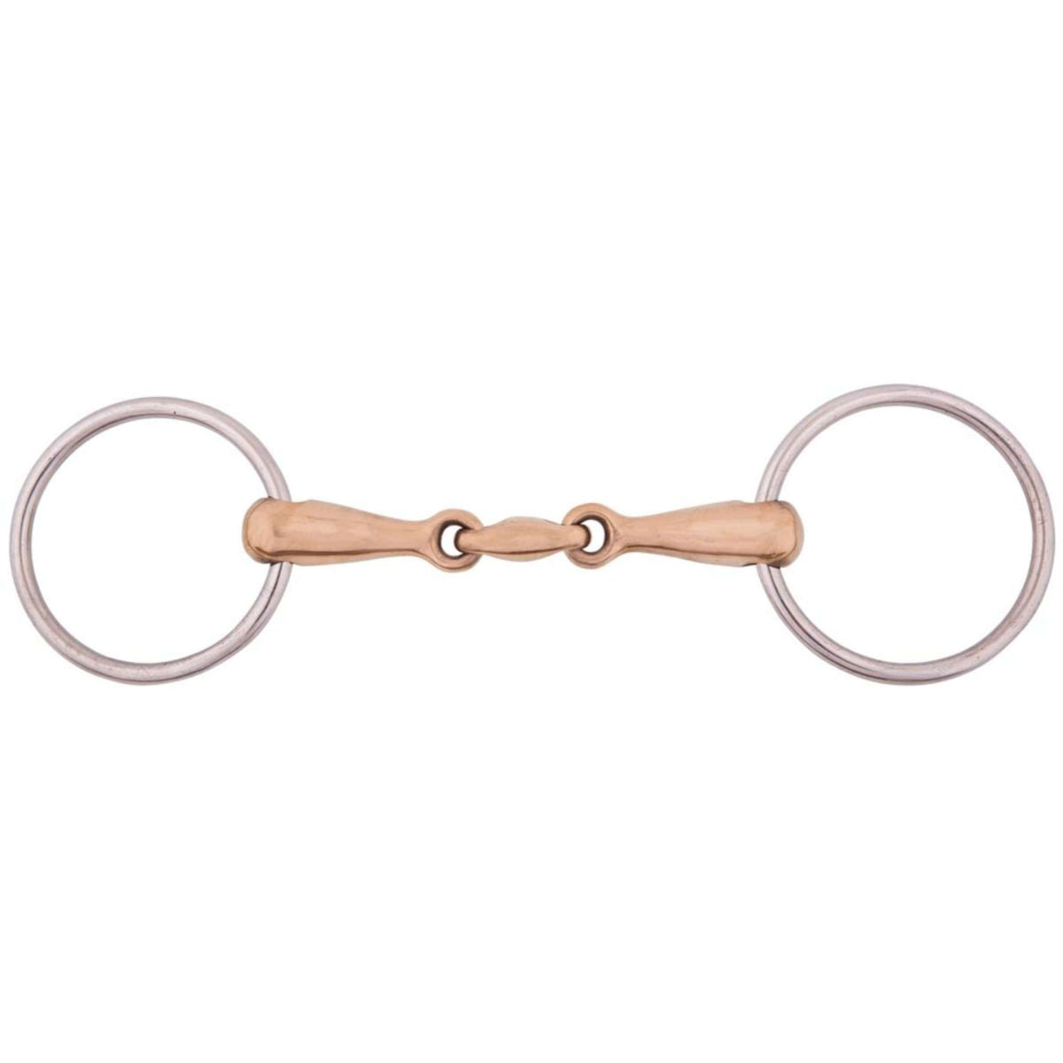 BR Loose Ring Snaffle Solid Cuprion 18mm Double RVS