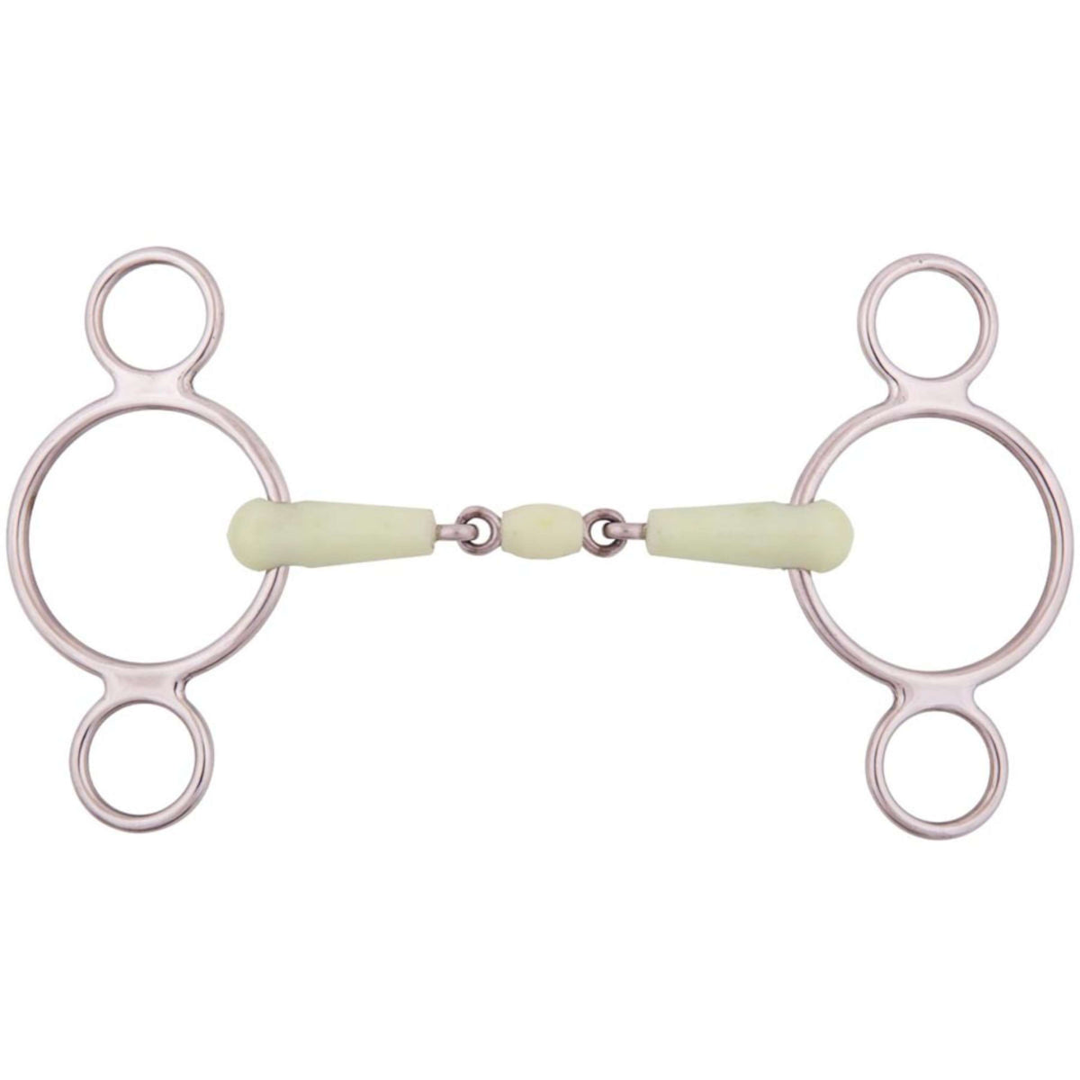 BR Loose Ring Snaffle Apple Mouth 3 Rings 18mm RVS