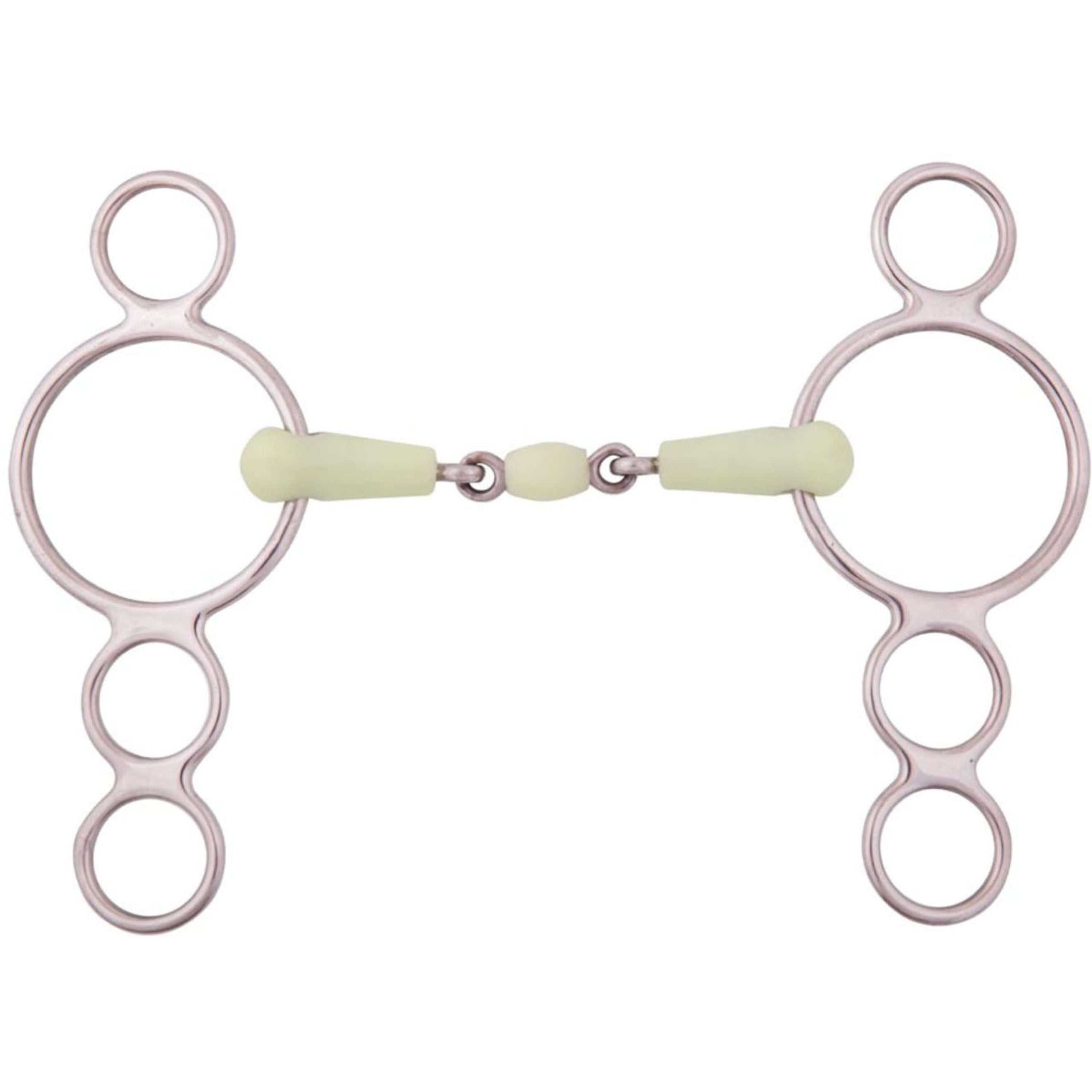 BR Loose Ring Snaffle Apple Mouth 4 Rings 18mm RVS