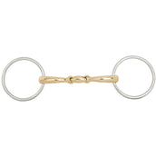 BR Loose Ring Snaffle Double Jointed Soft Contact 16mm