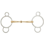 BR Three Ring Gag Single Jointed Soft Contact 16mm