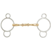 BR Three Ring Gag Double Jointed Soft Contact 12mm