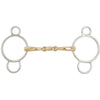 BR Three Ring Gag Double Jointed Soft Contact 12mm