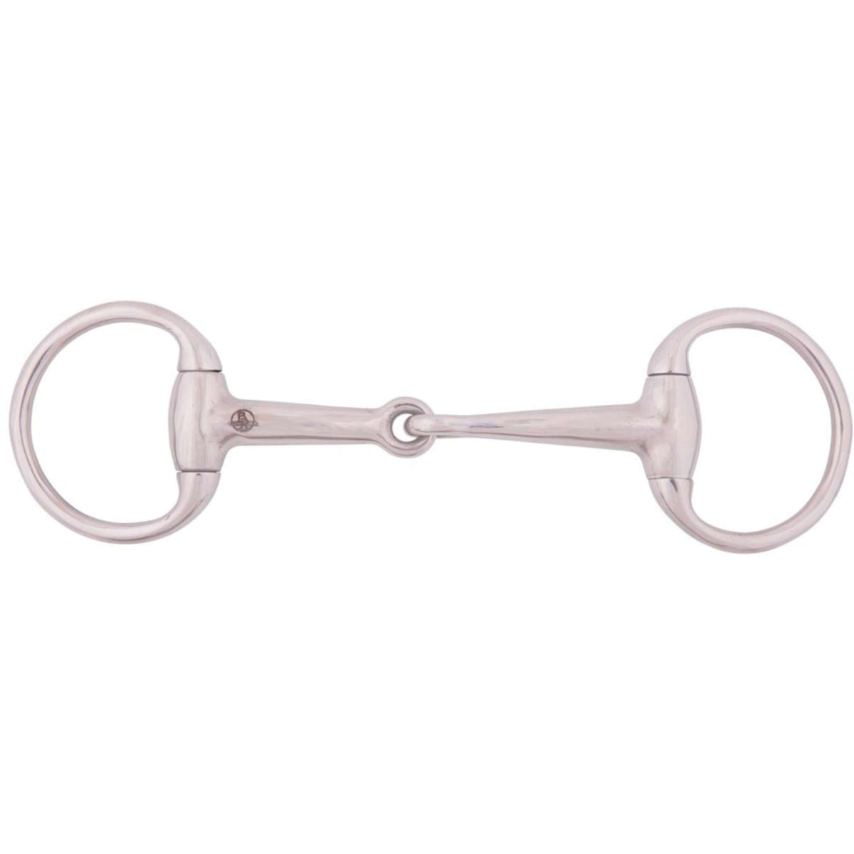 BR Eggbut Snaffle Pony Solid 13mm Small Rings RVS