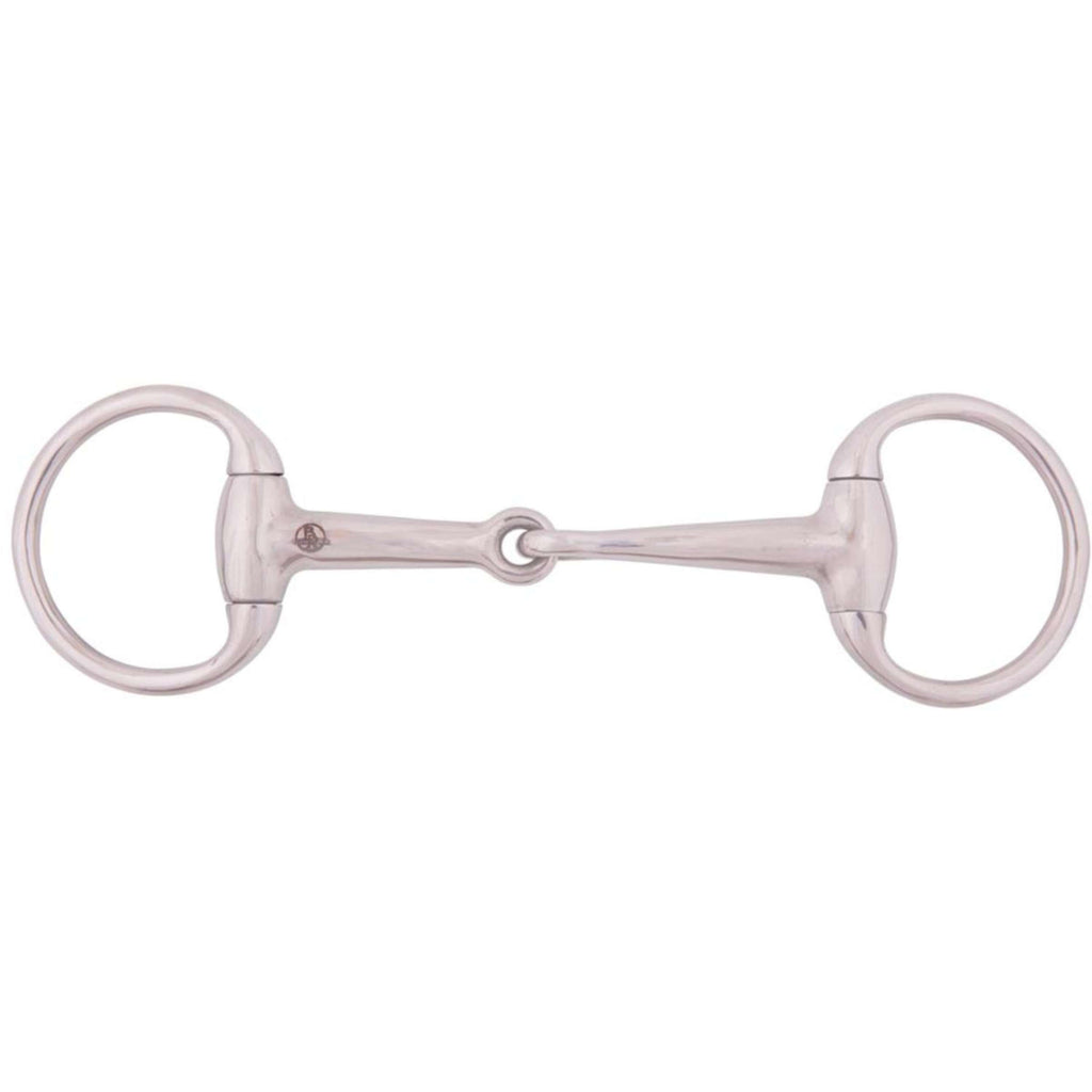 BR Eggbut Snaffle Pony Solid 13mm Small Rings RVS
