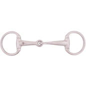 BR Eggbut Snaffle Solid 16mm Small Rings RVS