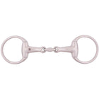 BR Eggbut Snaffle Solid 18mm Big Rings Double Jointed RVS