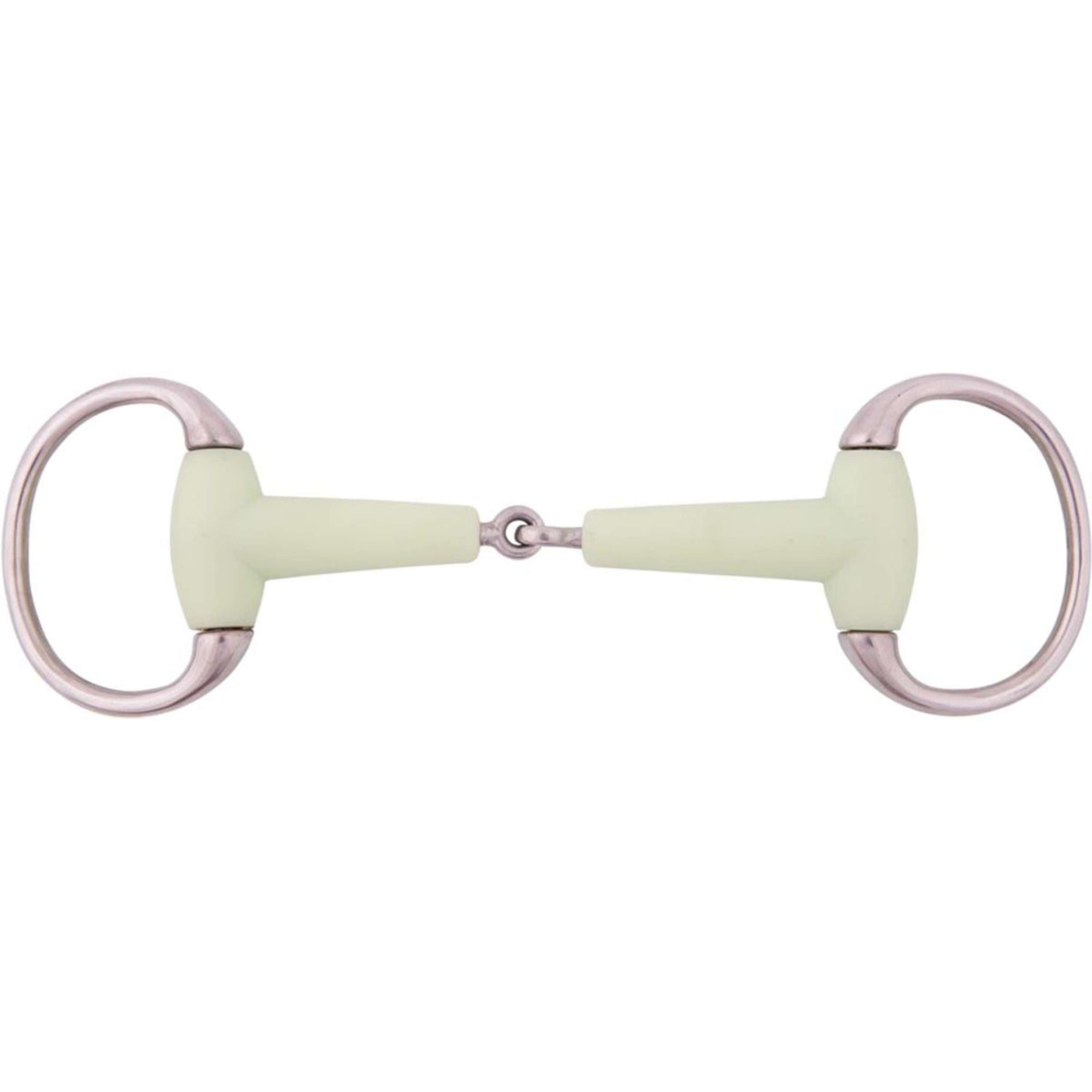 BR Eggbut Snaffle Apple Mouth 18mm Large Rings RVS