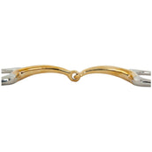 BR Eggbut Snaffle Single Jointed Soft Contact Curved 14mm Ring 55mm