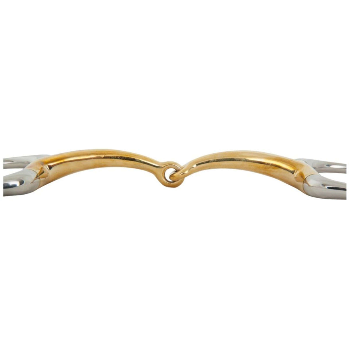 BR Eggbut Snaffle Single Jointed Soft Contact Curved 16mm Ring 55mm