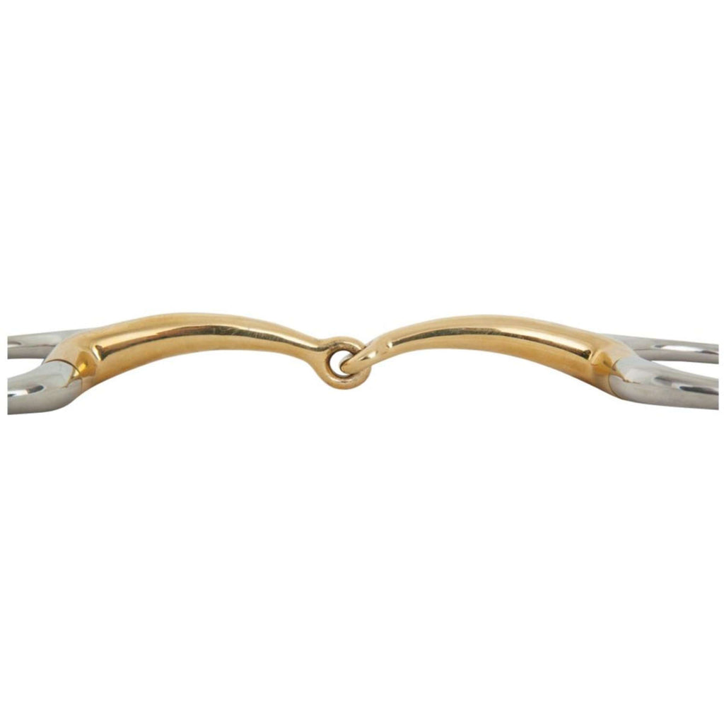 BR Eggbut Snaffle Single Jointed Soft Contact Curved 14mm Ring 65mm