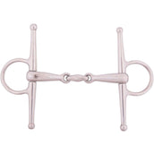 BR Full Cheek Snaffle Solid 18mm Double Jointed Stainless Steel