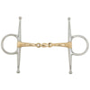 BR Full Cheek Snaffle Soft Contact Curved Double Jointed 14mm/165mm