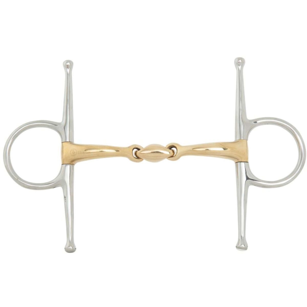 BR Full Cheek Snaffle Double Jointed Soft Contact 12mm/127mm