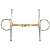 BR Full Cheek Snaffle Soft Contact Curved Double Jointed 14mm/127mm