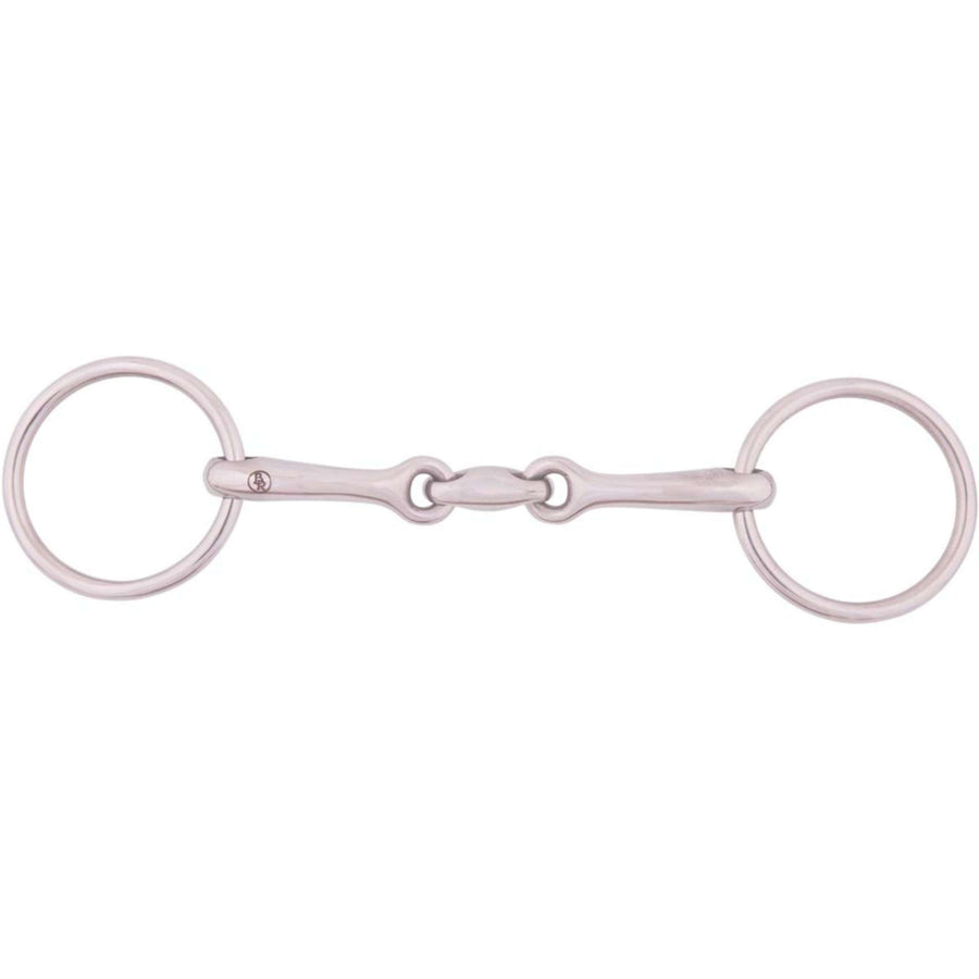 BR Underlay Snaffle Solid 13mm Double Jointed Stainless