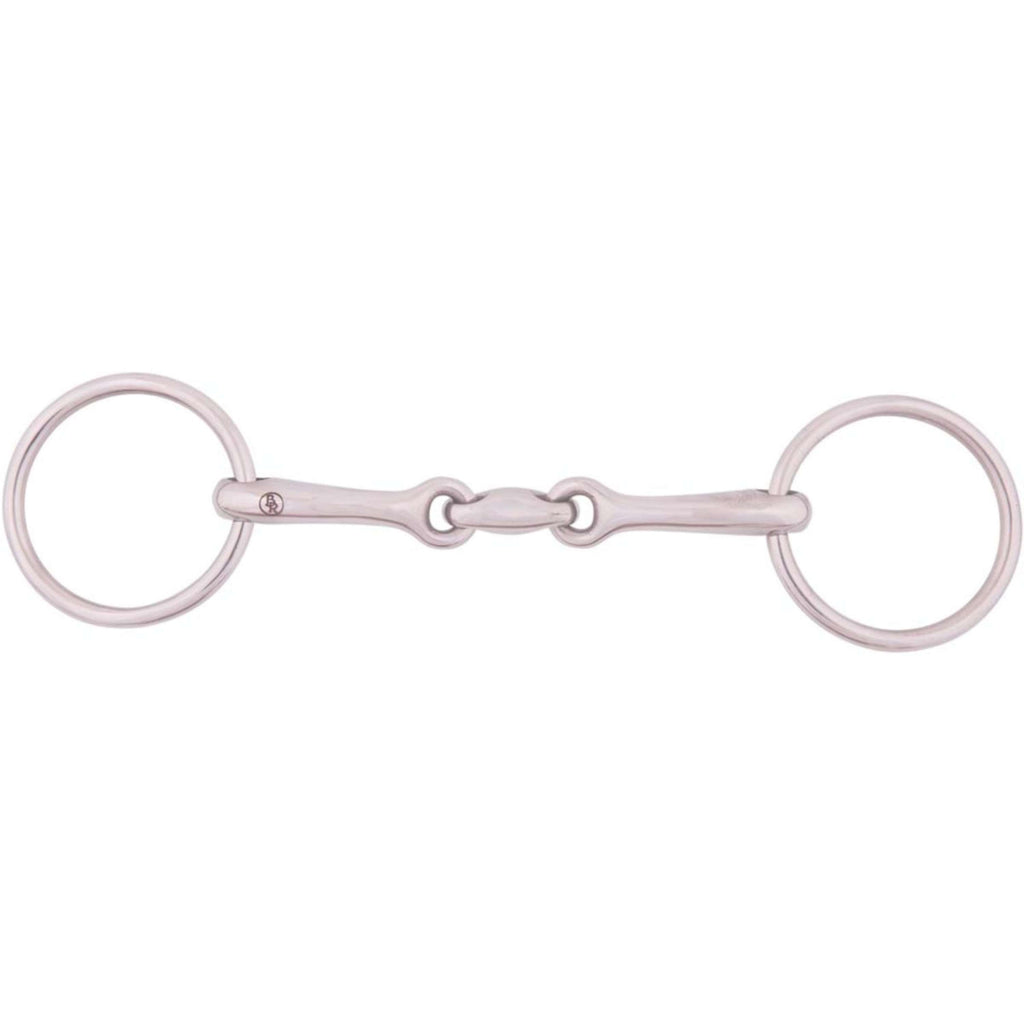 BR Underlay Snaffle Solid 13mm Double Jointed Stainless