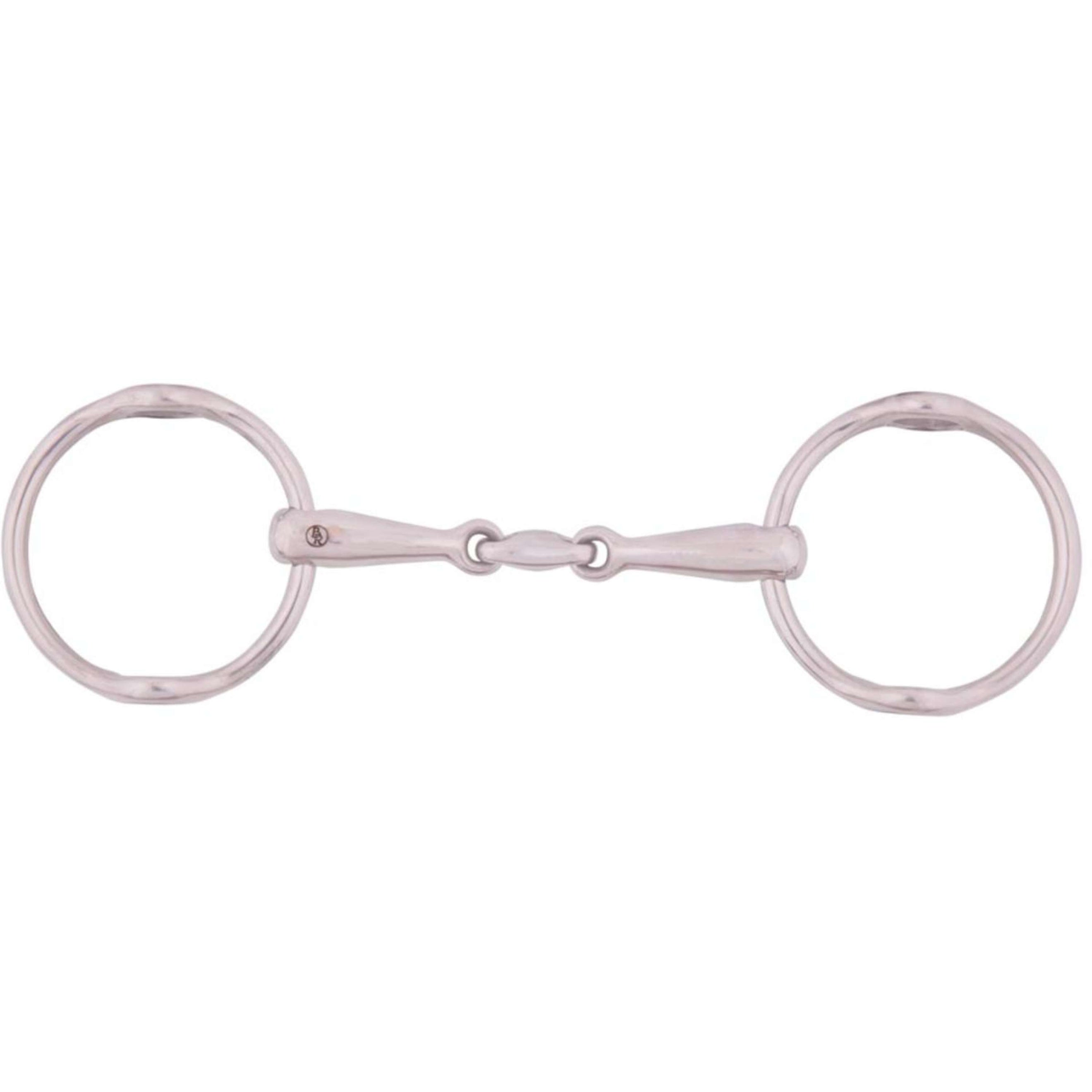 BR Gag Bit Solid 18mm Double Jointed RVS