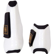 BR Bullet guards & Fetlock Boots Set Pro Tech PU Neoprene White